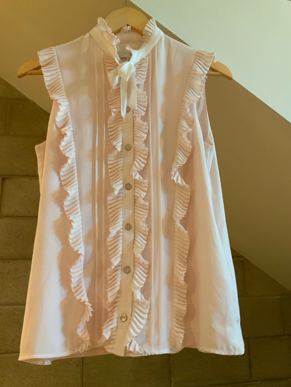 Ted baker ruffle top sz 2.